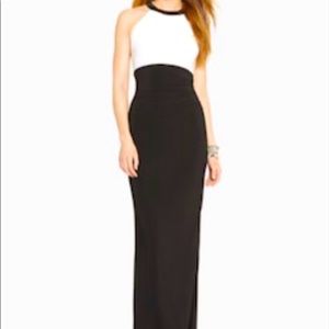 COPY - COPY - Lauren by Ralph Lauren black/white sleeveless evening gown size 10